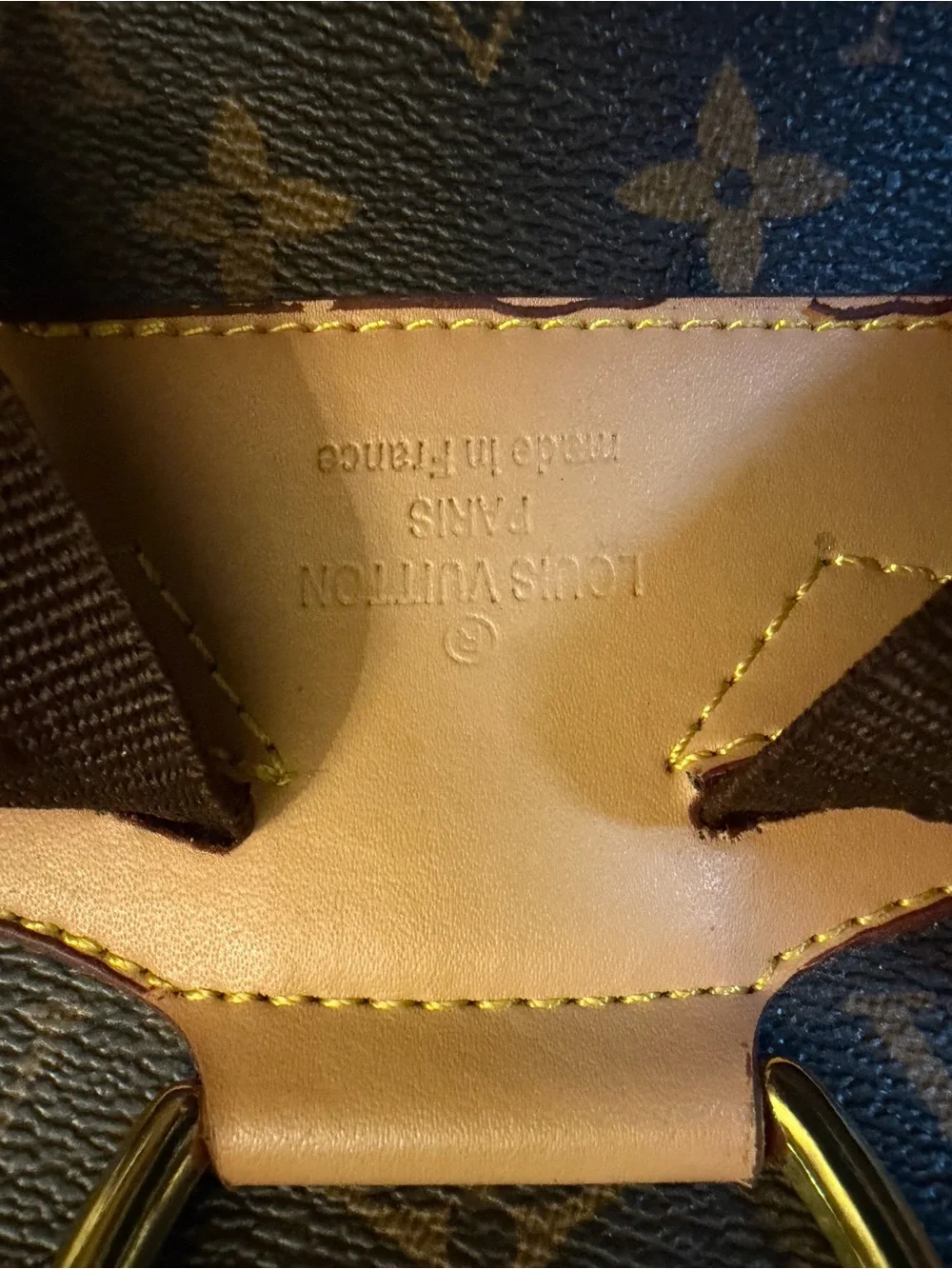 Louis Vuitton Monogram Canvas Drawstring Backpack